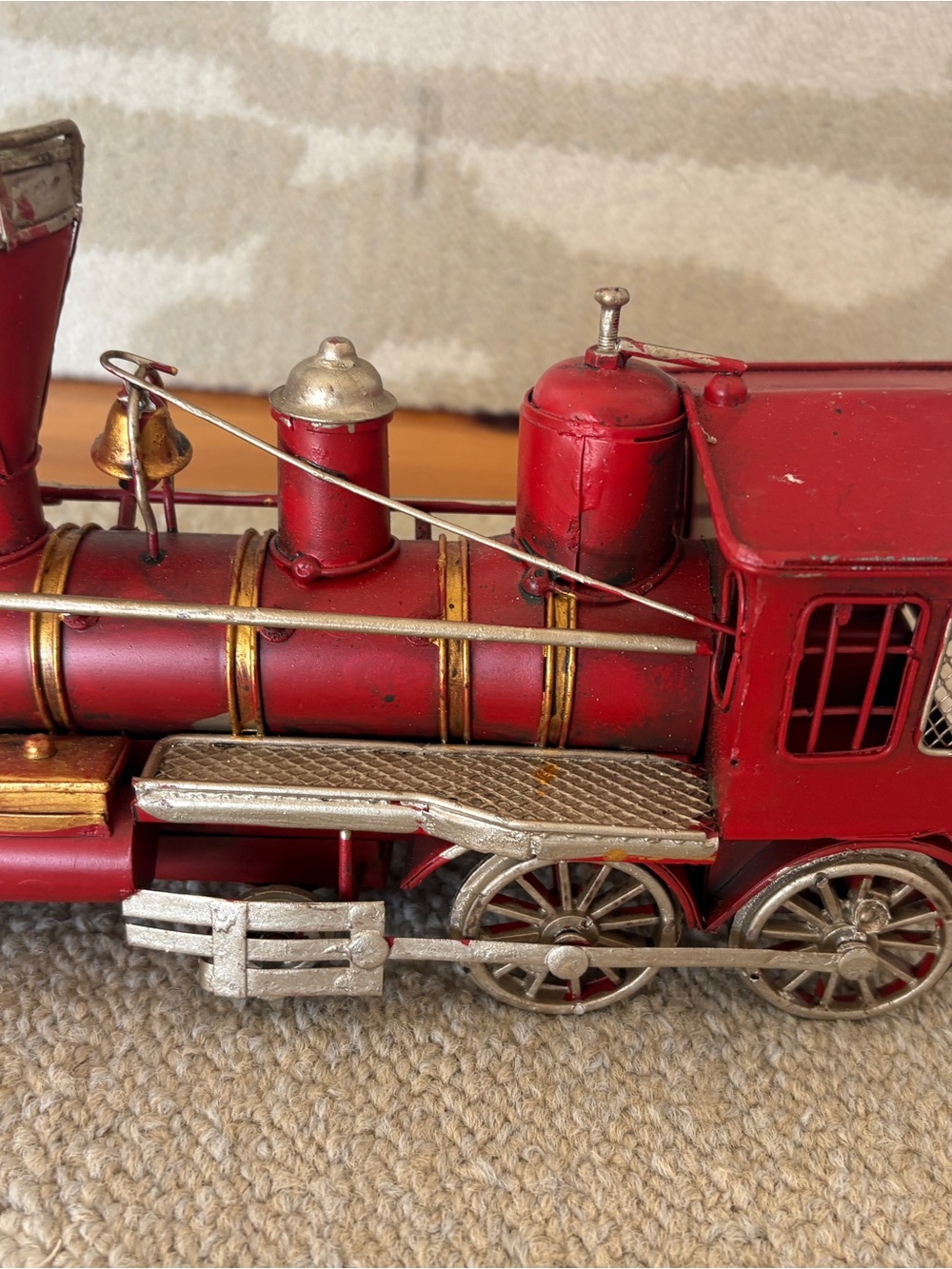 Holiday Red Metal Train Decor - Brand